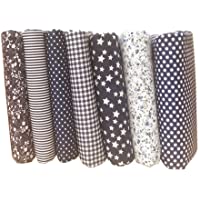 Topker 7pcs - Set Tela de algodón para el Tejido de Costura de Costura de remiendos Textil de casa Rosa Serie Tilda paño…